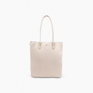 agnes b.Voyage 經典 尼龍 直式 肩背包 白色