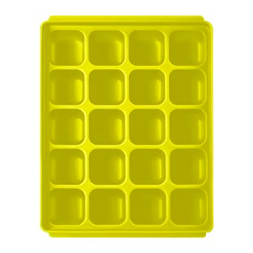 tgm 白金矽膠副食品冷凍儲存分裝盒 可按使用量調節 保鮮保存 適用於微波爐洗碗機冰箱  200ml  綠色  1個