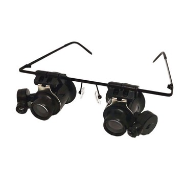 0354 雙眼LED20倍顯微鏡 鐘錶維修放大鏡修錶工具