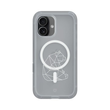 iPhone 17 AirX 流變灰 - Animal Silhouette / 動物剪影 - 幾何-動物系列/熊