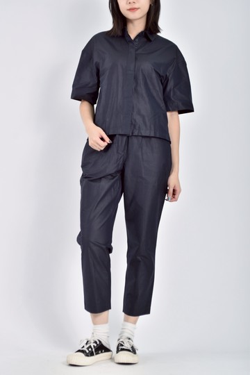 (XL) calvin klein質感鬆緊腰藍色套裝