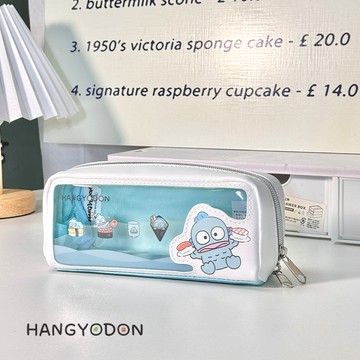 爆款小丑魚漢頓筆袋小卡通水藍色拉鍊筆袋-漢頓HANGYODON防水便攜
