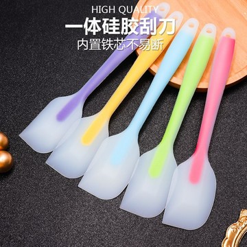烘焙硅膠颳刀廚房烙餅一體式颳刀耐高溫大號颳奶油雪花酥工具2DXTGT01