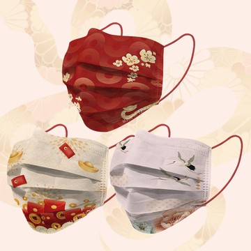 2025蛇年 成人醫用口罩–30入/盒