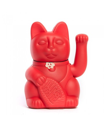 【ELLESHOP】生日禮物 🎁 Tiny Sky-幸運繽紛招財貓-紅色(戀愛有成)-18cm