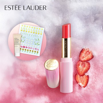 限時加贈隨心貼【Estee Lauder 雅詩蘭黛】水啵啵琉璃潤唇膏 IU摯愛色|唇膏推薦