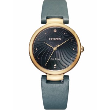 CITIZEN 星辰 L系列 光動能曲線造型時尚女錶 EM0853-14H/31mm