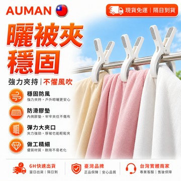 【歐曼】隔日達✨強力夾頭 防風夾✨晾衣固定夾 床單固定器 曬被夾 棉被固定器 棉被夾 防滑夾 大夾子  被子夾 晾衣夾子