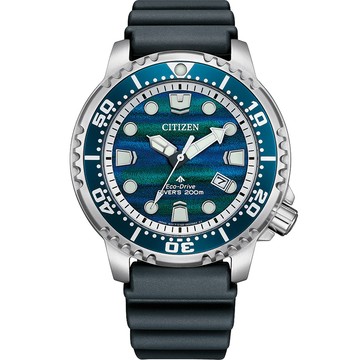 CITIZEN 星辰 PROMASTER 湛藍海洋 限量款 200米 光動能潛水錶 男錶-BN0167-09W