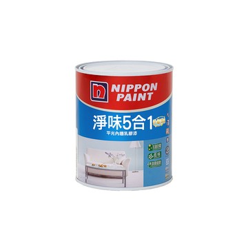 Nippon Paint 淨味5合1內牆乳膠漆 現成色  1公升裝