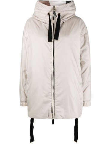 Max Mara - reversible funnel-neck puffer jacket - women - Polyester/Polyester - 40 - Neutrals