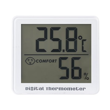 Nova Living 電子溫濕度計  數位顯示  白色  1個