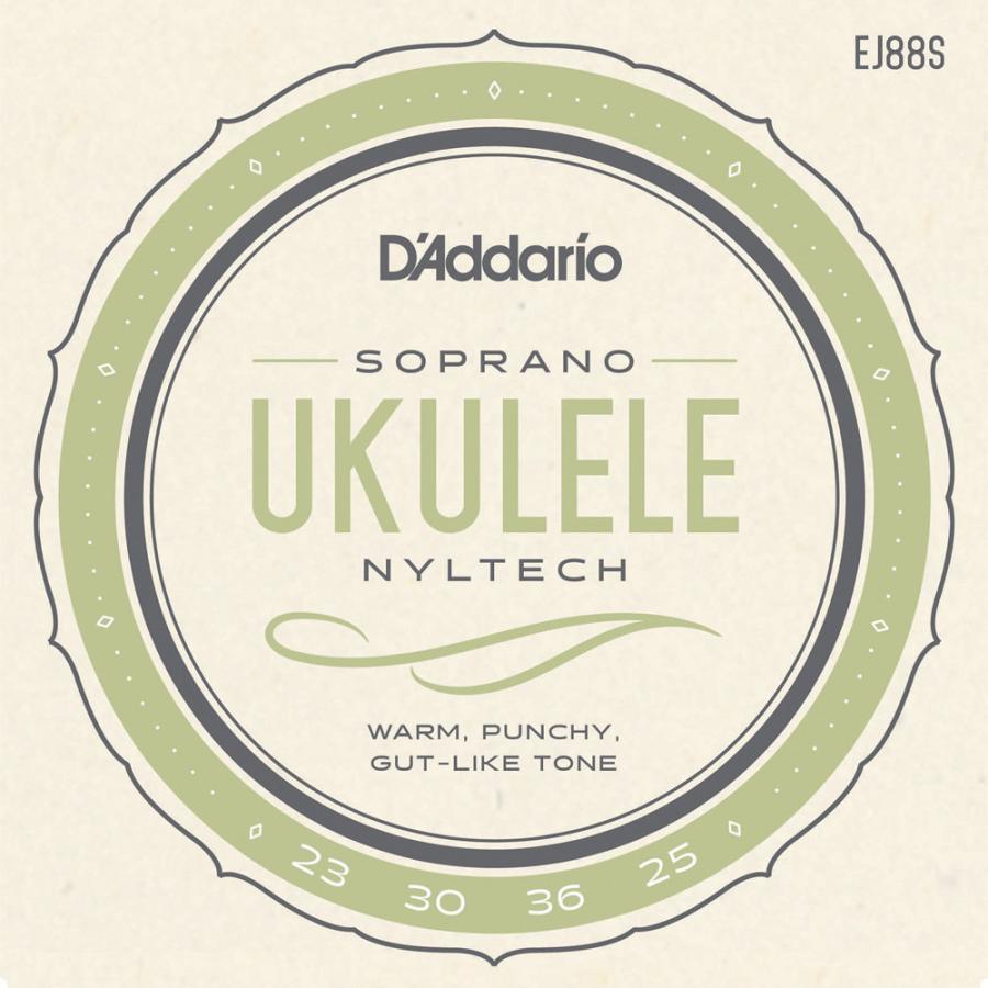 D'Addario Nyltech EJ88S .0230-.0250 Soprano ソプラノ用ホワイトナイルテック弦 ウクレレ弦