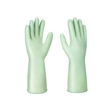 【日本霜山】家用多用途防水乳膠手套-3入-多款可選-(M)綠