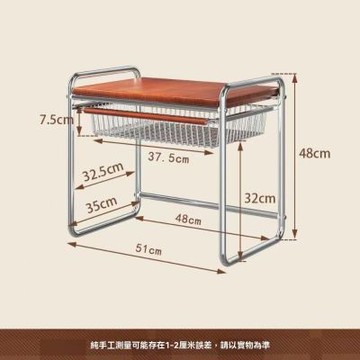 新川 微波爐置物架 中古風帶拉籃廚房收納架 檯面收納架 家用電飯煲桌面置物架