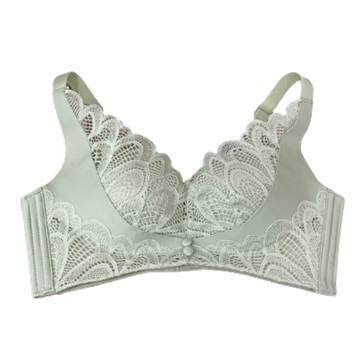 【Amhome】凡爾賽蕾絲無鋼圈前扣內衣舒適透氣聚攏上托調整型收副乳美背胸罩 # 114831(現貨+預購)