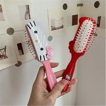 Kitty梳子🎀 可愛Kitty貓卡通少女心梳按摩梳氣墊梳子氣囊梳女便捷梳子 隨身梳 氣墊梳子 貓梳子 氣墊梳 小梳子