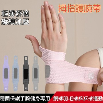🔥【臺灣熱銷】 拇指護腕 羽毛球護腕 運動護腕 手腕護具 護手腕 手腕腱鞘炎勞損防扭傷 男女健身輕薄網球保齡球運動腕帶