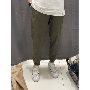 試衣間男女棉質松緊腰抽繩束腳褲