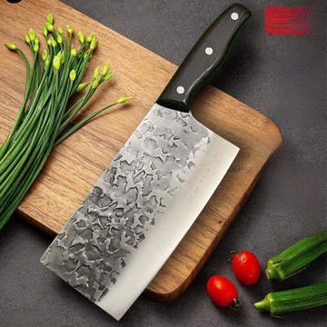 非凡錘紋鍛打菜刀中式家用鋒利切片刀砍骨刀廚房專用切菜切肉刀