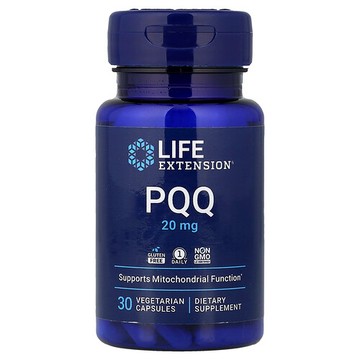 Life Extension, 吡咯並喹啉醌 (PQQ) 素食膠囊，20 毫克，30 粒