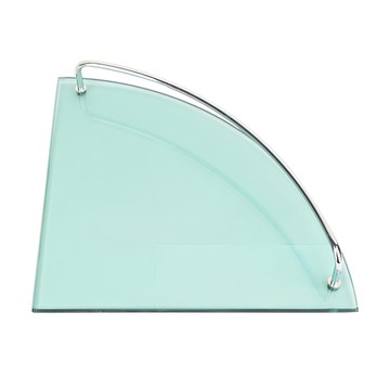 KOXINA 強化玻璃轉角置物架  25 x 25cm  透明  1個