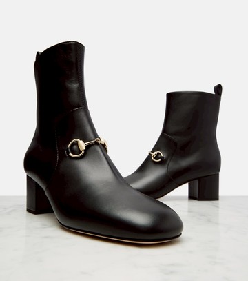 Gucci Horsebit leather ankle boots