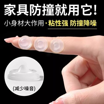 🥇防撞貼硅膠門把手防碰撞墊櫃門後防撞條靜音顆粒冰箱門貼門擋神器