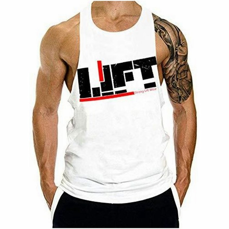 Gzxisi メンズ ジム ボディビルディング ストリンガ タンクトップ ワクアウト マッスルカットシャツ フィットネス ノスリブベスト Xx Lar 通販 Lineポイント最大0 5 Get Lineショッピング