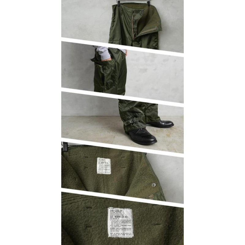 実物 新品 デッドストック 米軍 U.S.NAVY EXTREME COLD WEATHER IMPERMEABLE デッキパンツ ビンテージ 海軍 軍パン  軍モノ 軍物 古着【クーポン対象外】【I】 | LINEショッピング