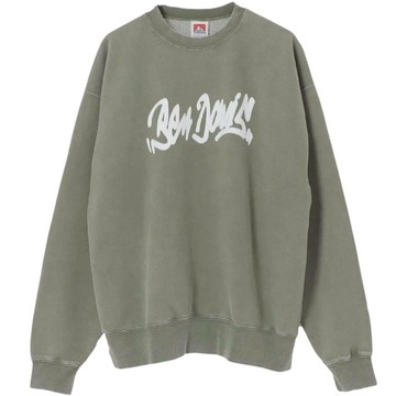 BEN DAVIS 25780042-31 BILLBOARD FADED SWEATSHIRT 大學T (水洗綠色)