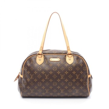 LOUIS VUITTON LV 路易威登 棕色 原花帆布 Montorgueil GM 肩背包 M95566 【二手名牌BRAND OFF】