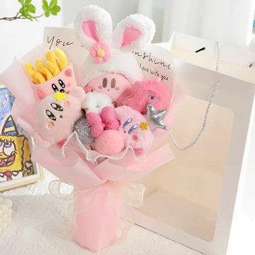 預購【LAMIE】 星之卡比兔子花束款 星之卡比兔子花束款花束 花朵花束 花束花禮 可愛花束 娃娃花束 卡通花束花禮 花束