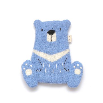 台灣黑熊羊毛針織筆袋/小物拉鍊袋-共5色交換禮物/聖誕禮物