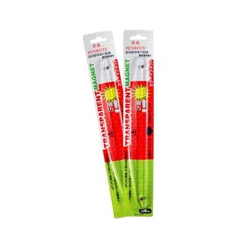 【PENROTE 筆樂】220mm透明壓條強力磁鐵