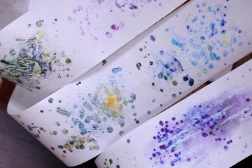 大藝術家 復古打底大背景和紙PET手帳咕卡拼貼膠帶拼貼