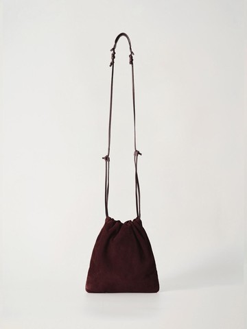 Fatu shouder bag (Burgundy suede)