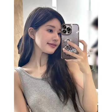 酷圖適用蘋果15手機殼新款14pro保護套女款13閃鉆天鵝iphone15pro帶鏡頭膜15promax全包透明12高級感防摔11潮