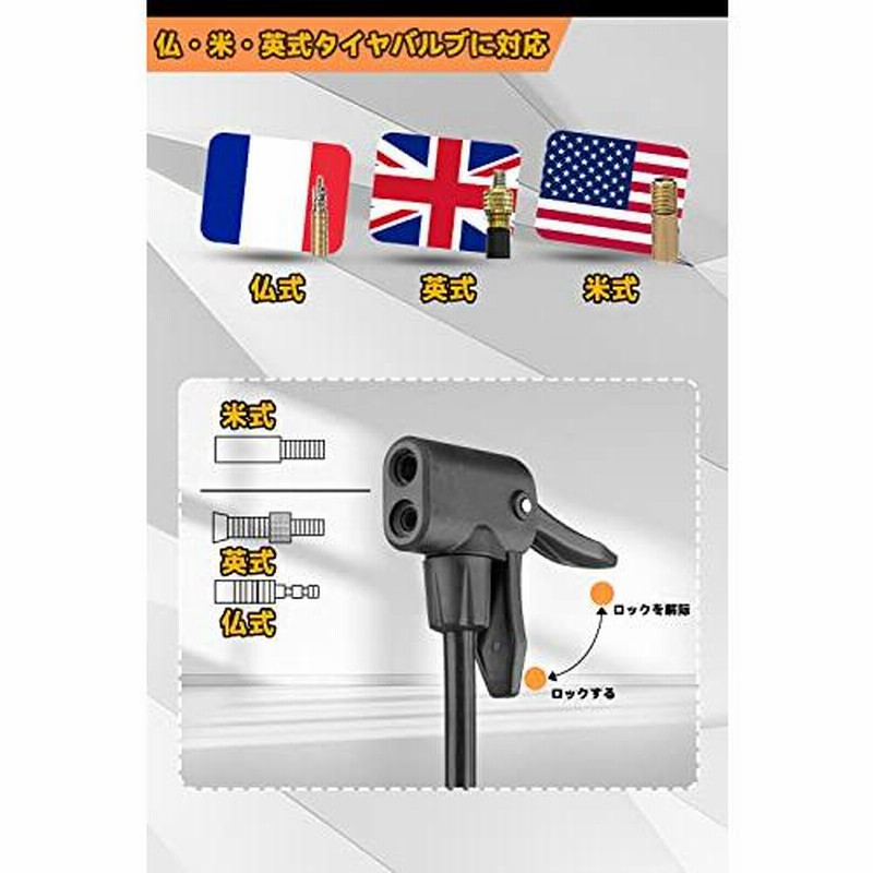 HYCLINE自転車空気入れ/160 PSIメータ/ブースタポンプ/充気フロアポンプ/米式英式仏式バルブ対応/軽量折り畳み式ペダル-オレンジ 通販 LINEポイント最大GET LINEショッピング HYCLINE 自転車 空気入れ フロアポンプ 仏式 米式 英式 バルブ対応 小型軽量コンパクト-ブラック