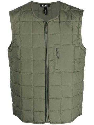 Rains - quilted utility gilet - men - Polyester/Nylon/Polyester - XL - Green