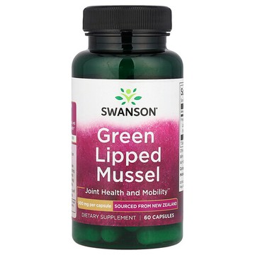 Swanson Vitamins, 綠唇貽貝，500 毫克，60 粒