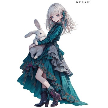 【3 月新作 2】07-095-0129 人物貼紙 動物與甜美蕾絲