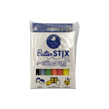 Jaq Jaq Bird Butter Stix 無塵粉筆 (12色)及筆夾  彩色  1組
