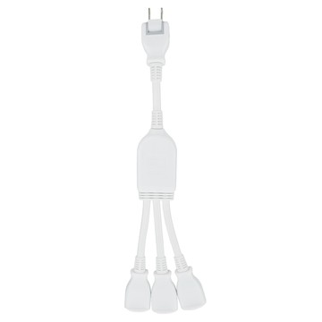 [RONEVER] 1對3可轉向電源線組-1尺 ZPR-053