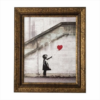 公式日本 アートフレーム ポスター バンクシー Banksy Red Balloon