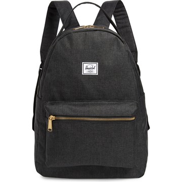 Herschel Nova Mini 迷你 Mid 全黑 黑色 金拉鍊 帆布 女生 日常 小包 小後背包 後背包 現貨