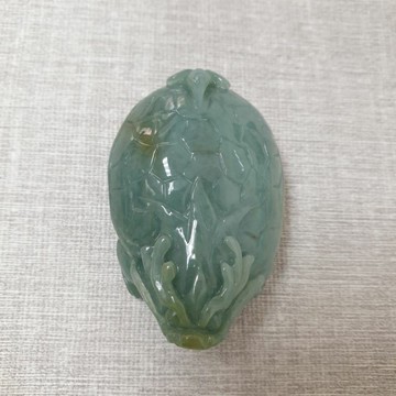 天然緬甸玉A貨-O0335-龍龜小擺件/墜子長54.8mm寬36.5mm厚19mm💰特價2500元