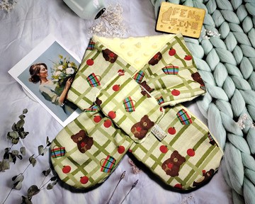 台灣設計師童趣採買熊熊手作圍脖-不分年齡圍脖-圍巾-脖圍-短圍巾