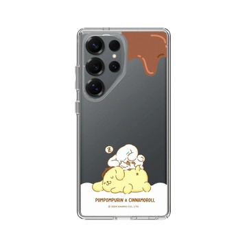 Galaxy S25 Ultra Clear 透明 - 三麗鷗-布丁狗＆大耳狗綜合圖 Mix Characters - 慵懶系列-午後時光