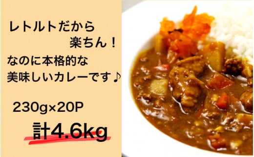 肉屋のまかない豊後牛カレー4.6kg（230g×20P）_1794R